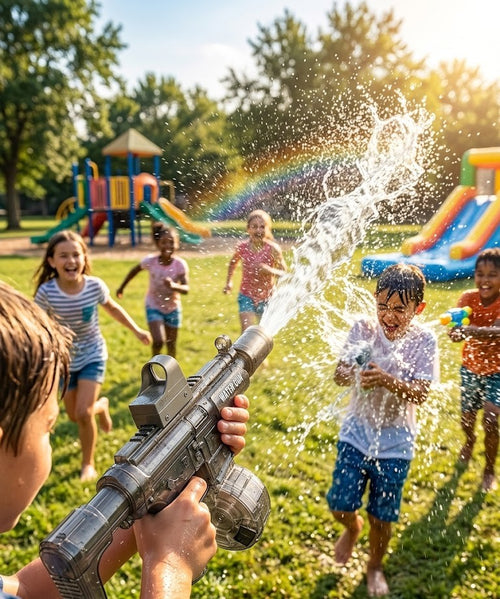 🔫Pistolet à Eau Électrique Rechargeable LED pour Enfants | Shop & Fraish