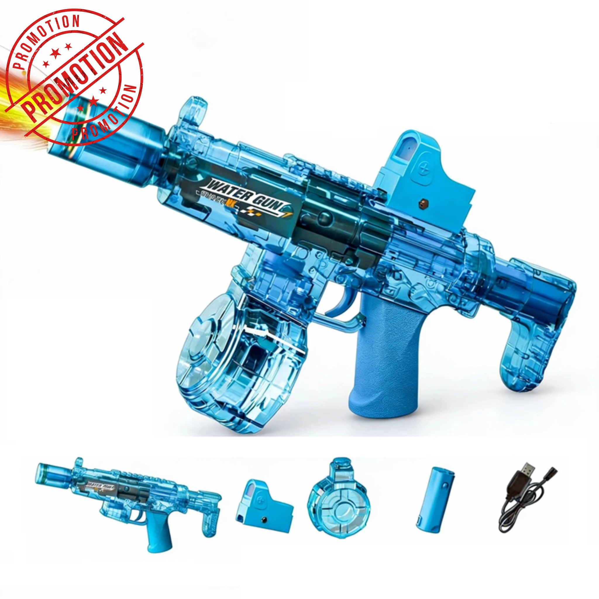 Pistolet à eau M416 Bleu