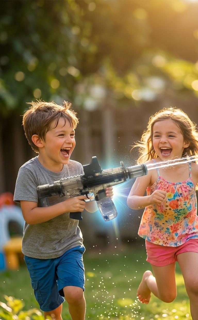 🔫Pistolet à Eau Électrique Rechargeable LED pour Enfants | Shop & Fraish